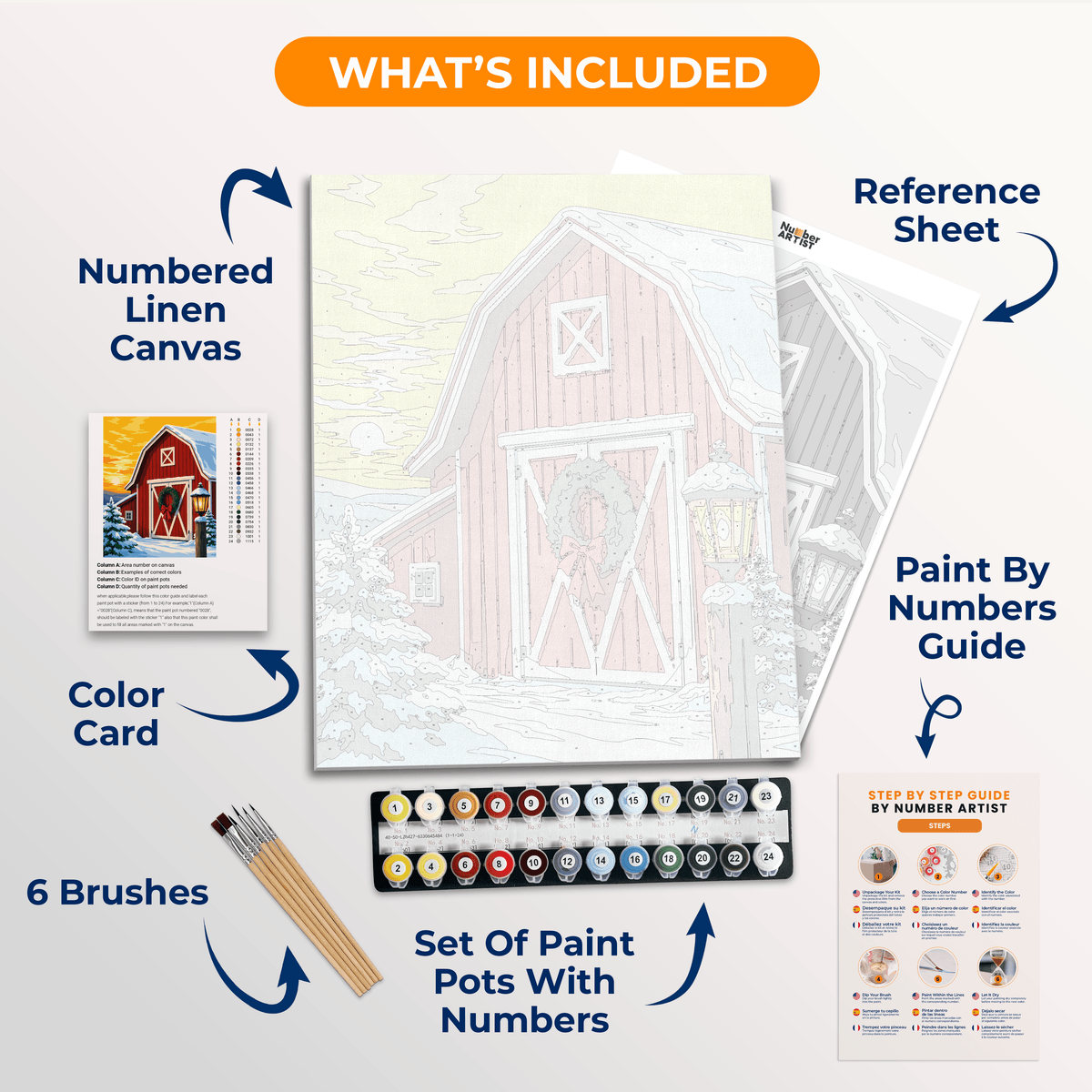 Homestead Cheer - Number Artist Paint by Numbers Kits