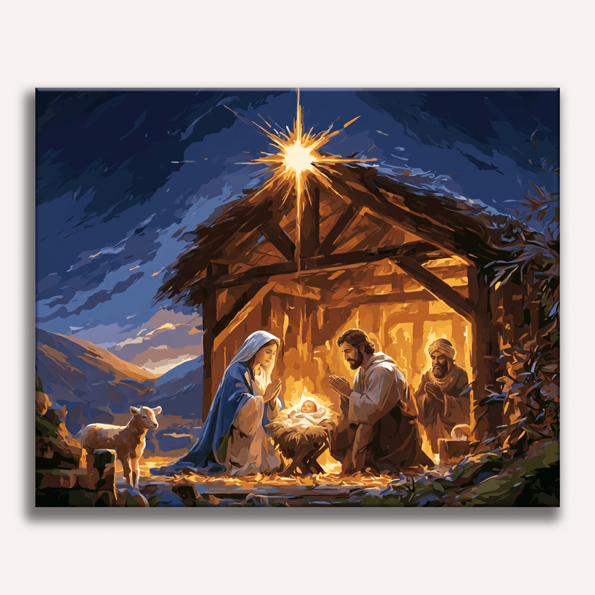 Manger Scene - Number Artist Paint by Numbers Kits