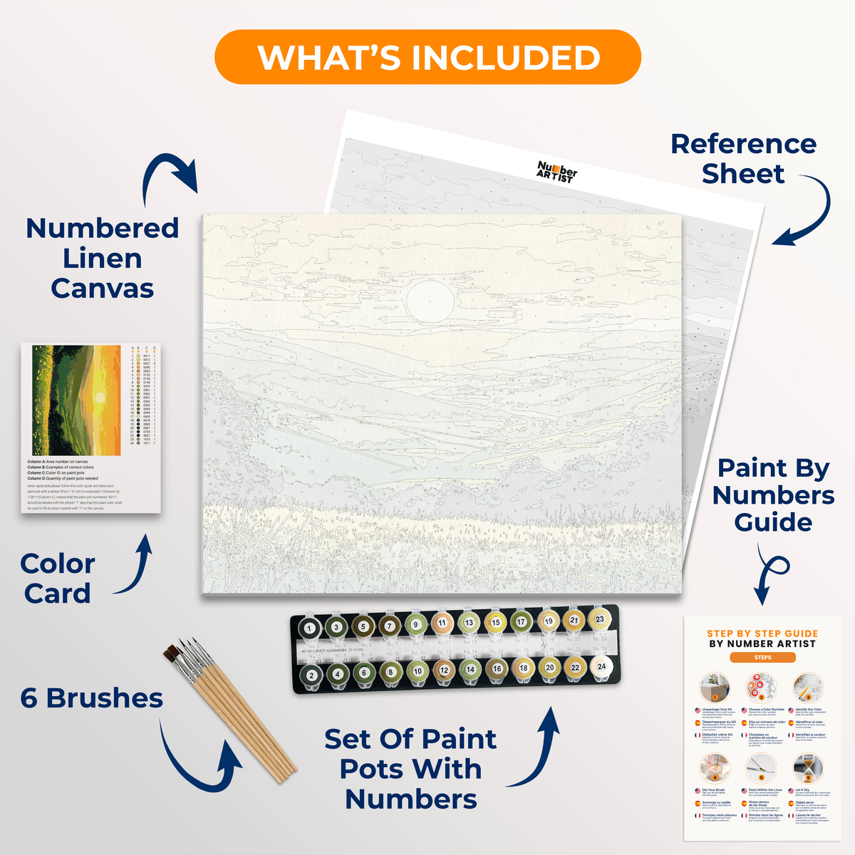 Here Comes The Sun - Number Artist Paint by Numbers Kits