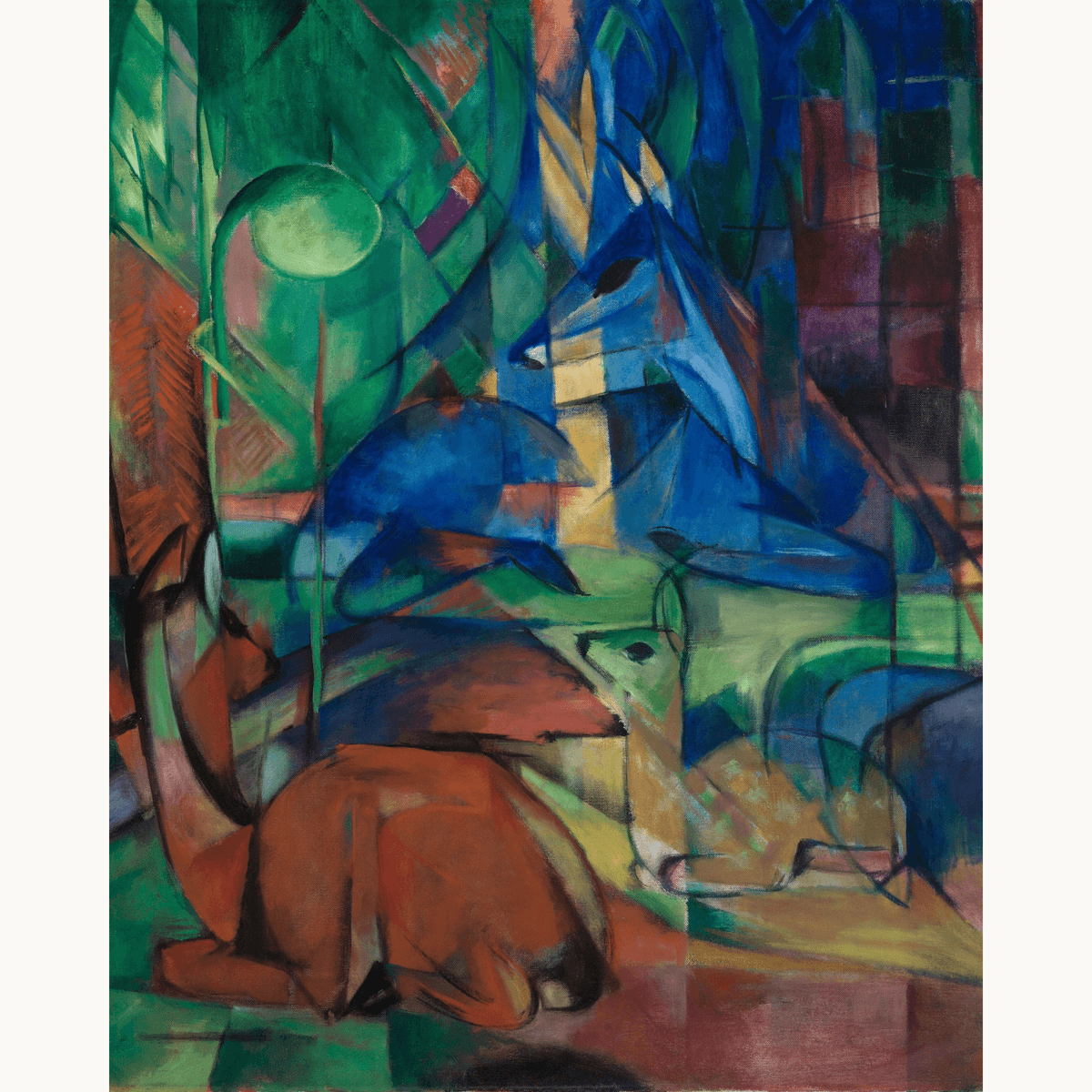 Roe Deer in the Forest by Franz Marc - Number Artist Paint by Numbers Kits