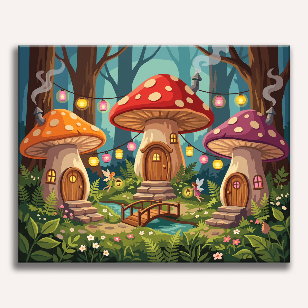 Little Fairy Village - Number Artist Paint by Numbers Kits