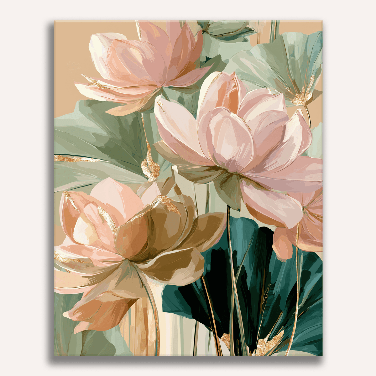 Stylized Lotuses - Number Artist Paint by Numbers Kits