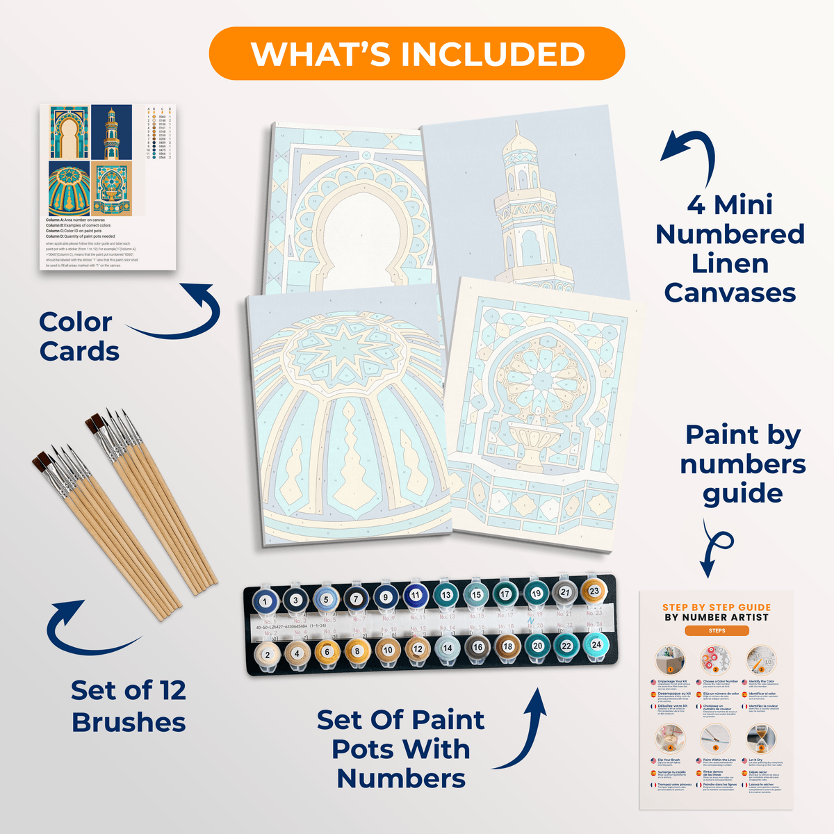 Islamic Architecture - Number Artist Paint by Numbers Kits