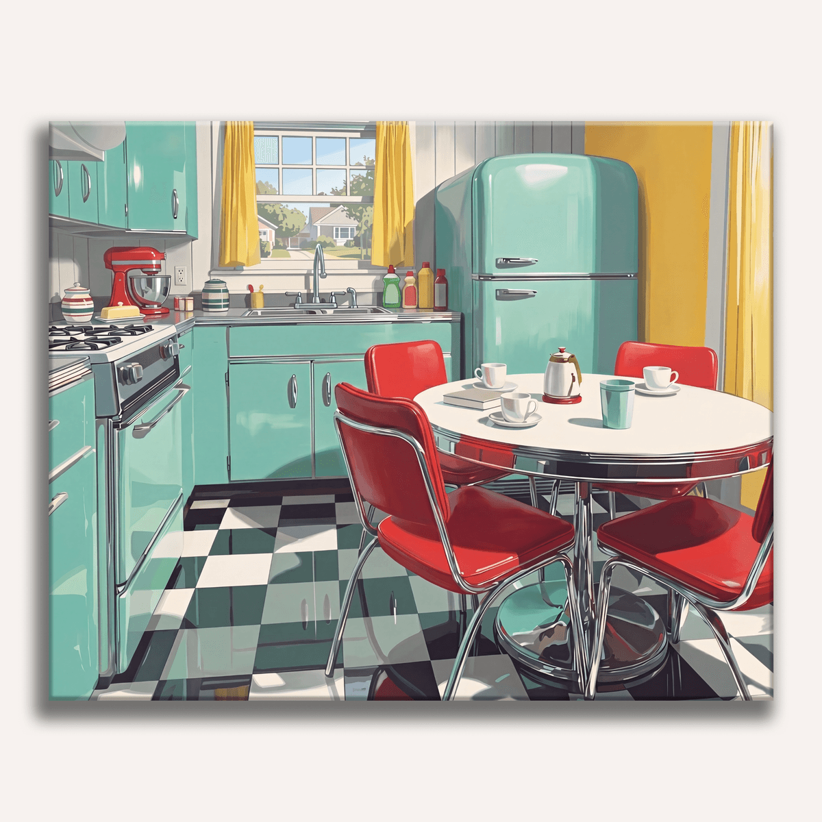 Sixties Kitchen - Number Artist Paint by Numbers Kits