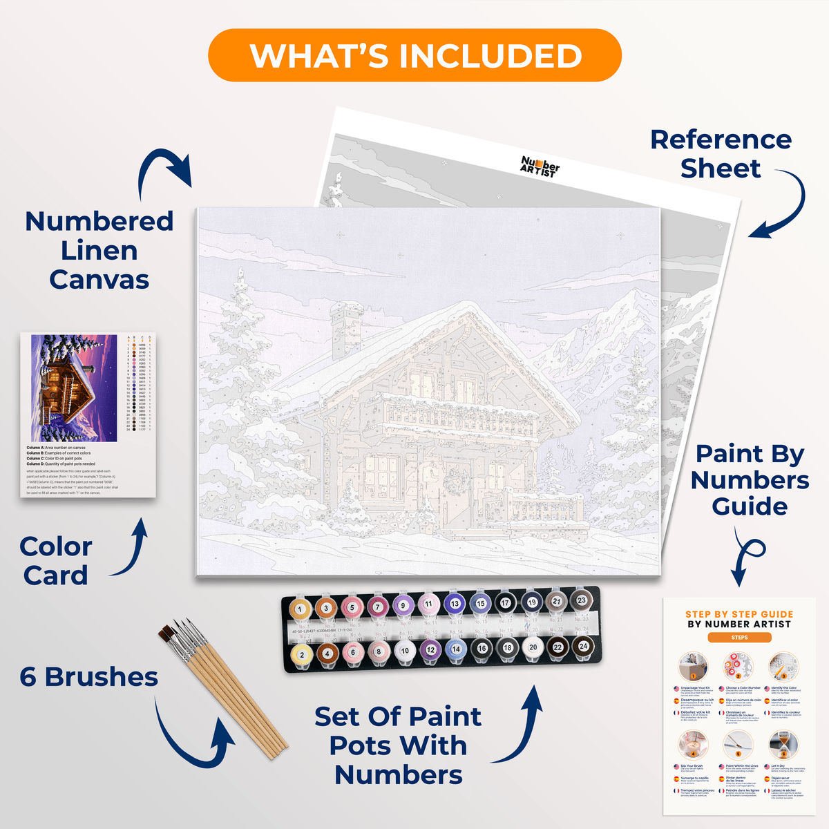 Cozy Getaway - Number Artist Paint by Numbers Kits
