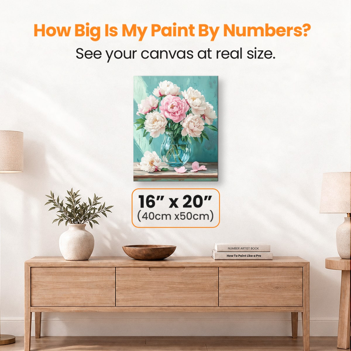 Peony Still Life - Number Artist Paint by Numbers Kits