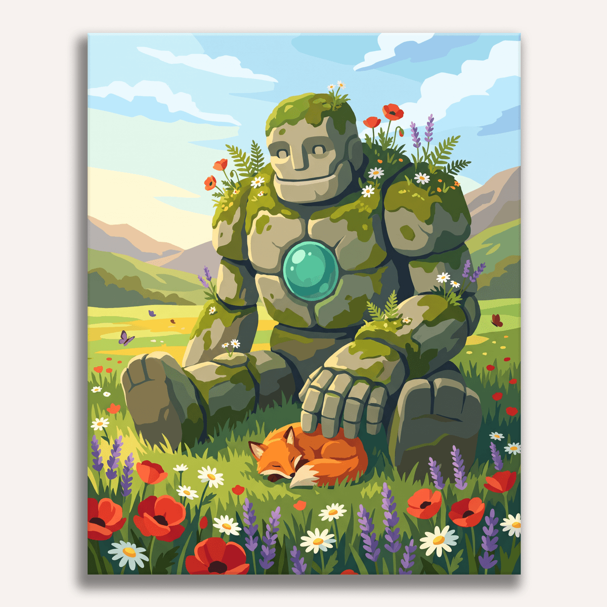 Gentle Golem Friends - Number Artist Paint by Numbers Kits