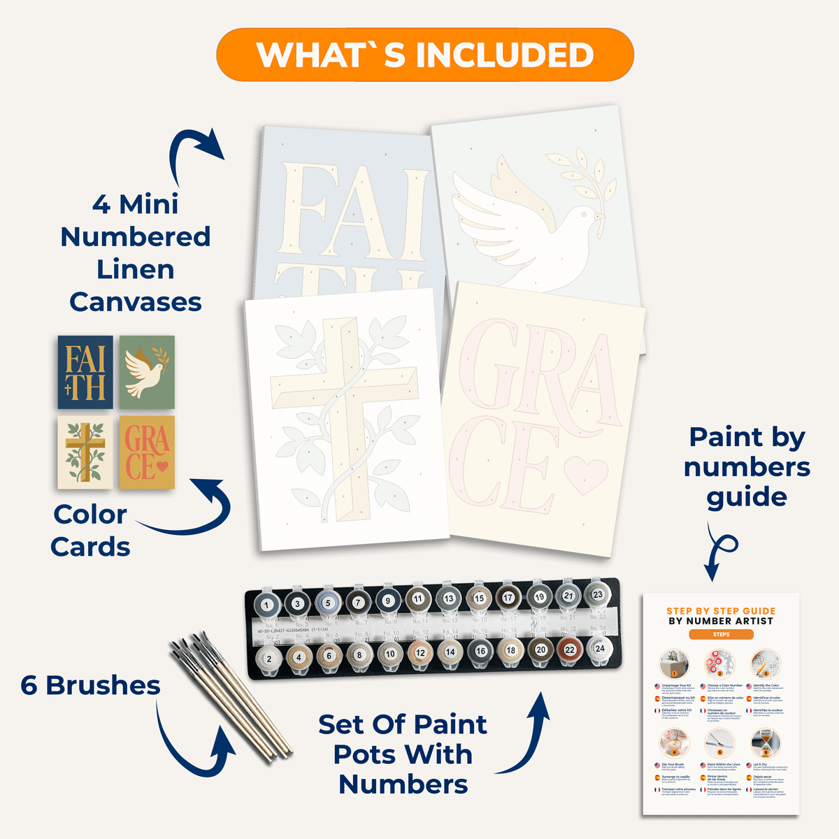 Faith and Grace - Number Artist Paint by Numbers Kits