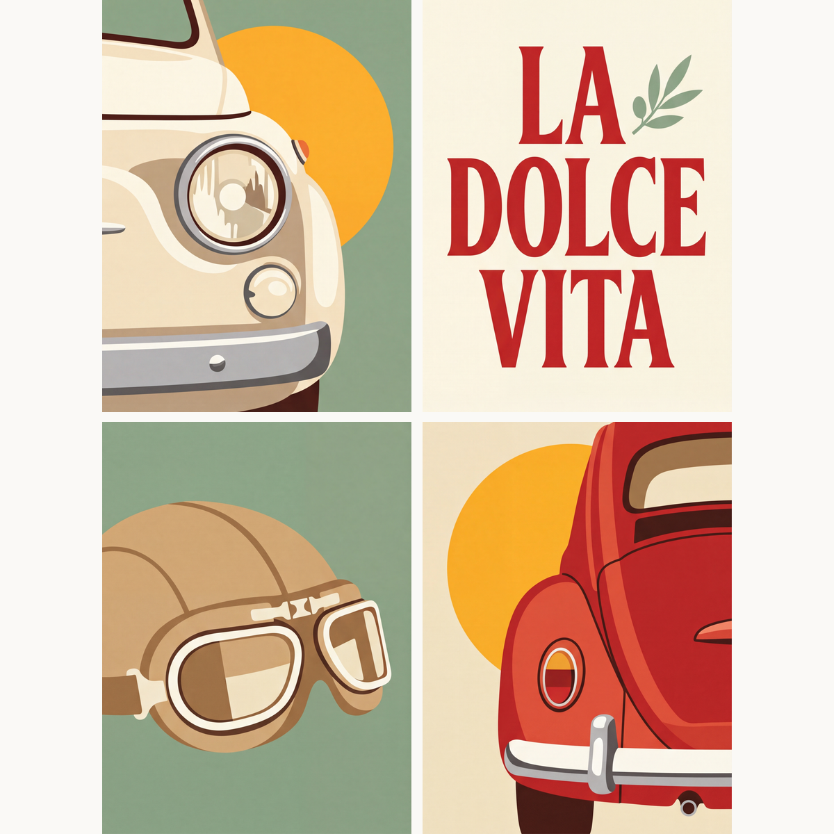 Dolce Vita Drive - Number Artist Paint by Numbers Kits