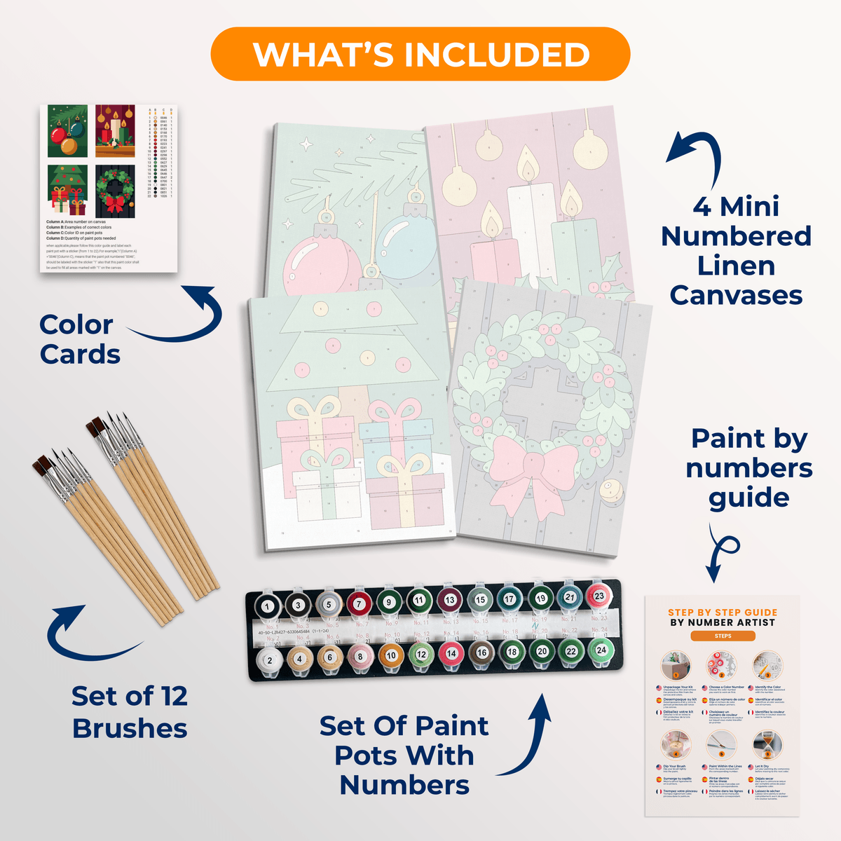 Festive Cheer - Number Artist Paint by Numbers Kits