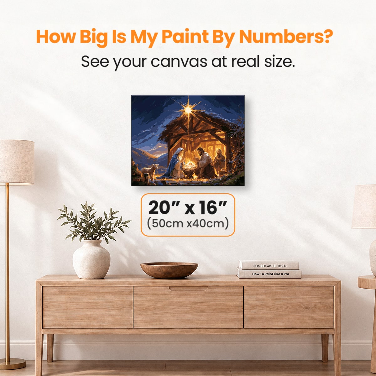 Manger Scene - Number Artist Paint by Numbers Kits