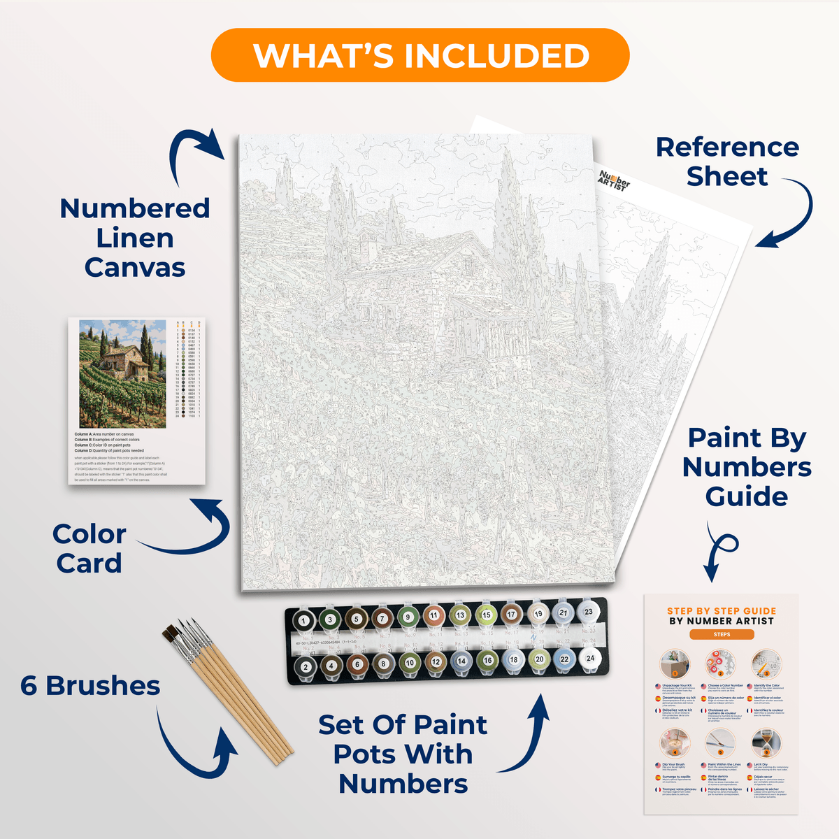 Harvest Hideaway - Number Artist Paint by Numbers Kits