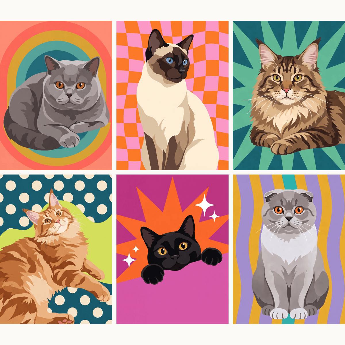 Purring Style - Number Artist Paint by Numbers Kits