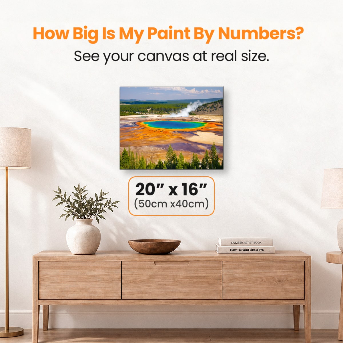 Yellowstone National Park - Number Artist Paint by Numbers Kits