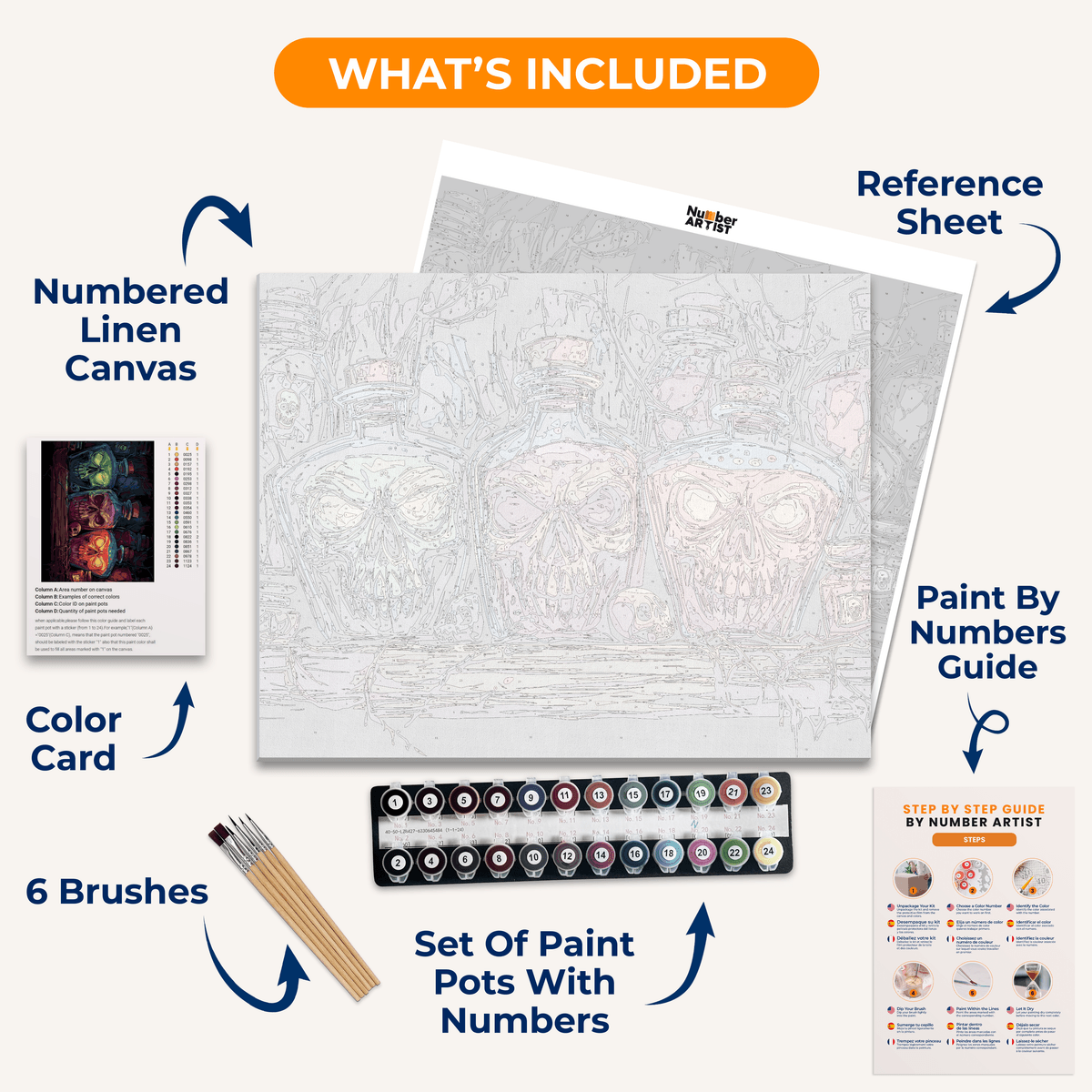 Undead Potions - Number Artist Paint by Numbers Kits