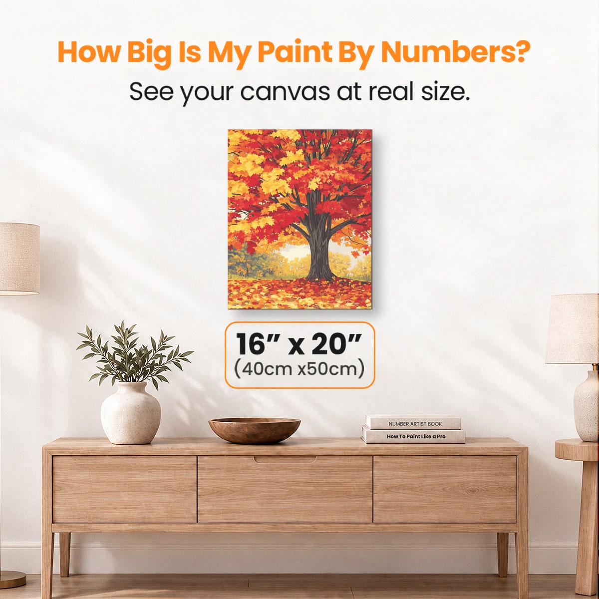 Vibrant Maple - Number Artist Paint by Numbers Kits