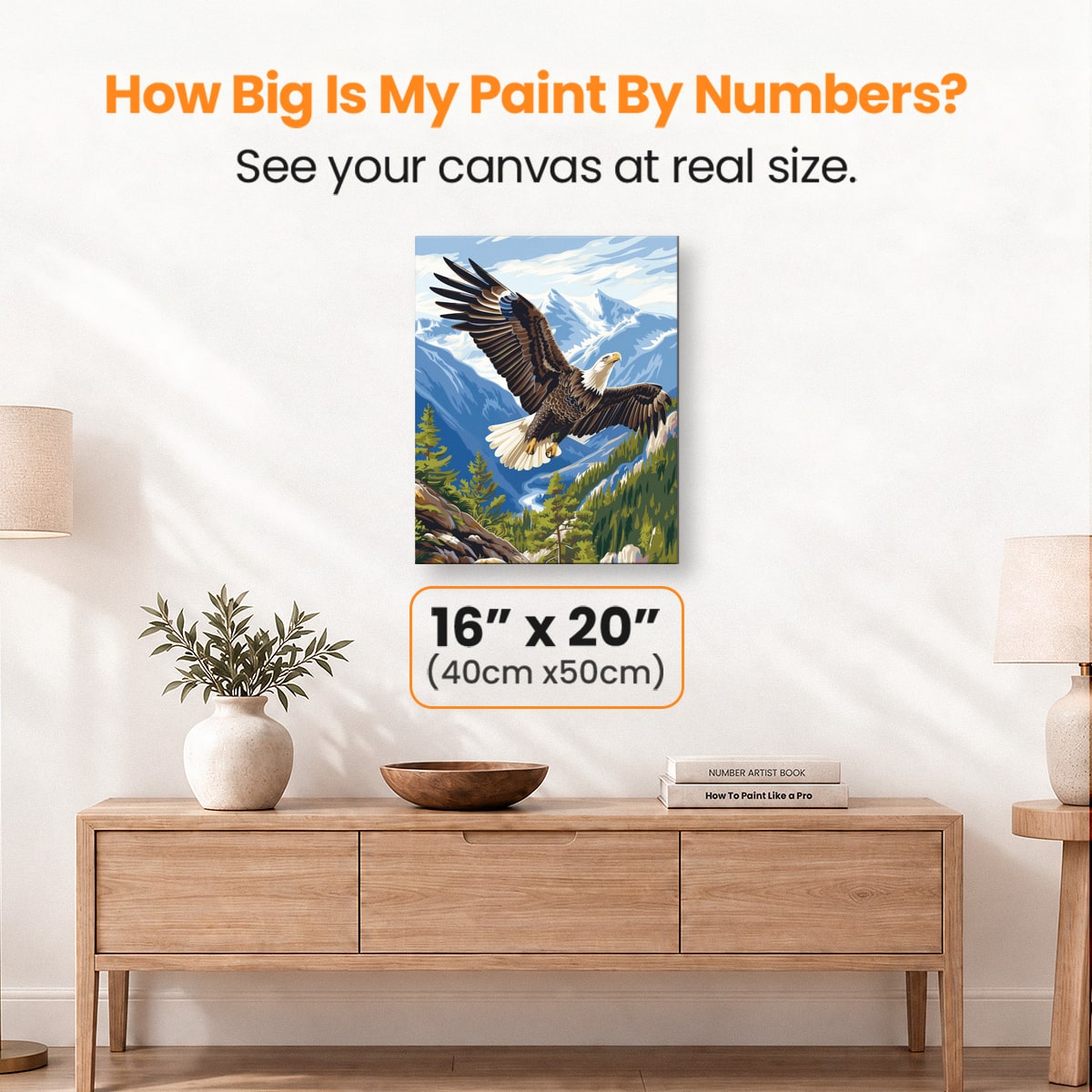 Majestic Eagle - Number Artist Paint by Numbers Kits