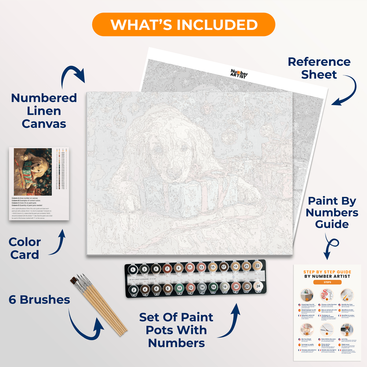 Sleepy Christmas - Number Artist Paint by Numbers Kits