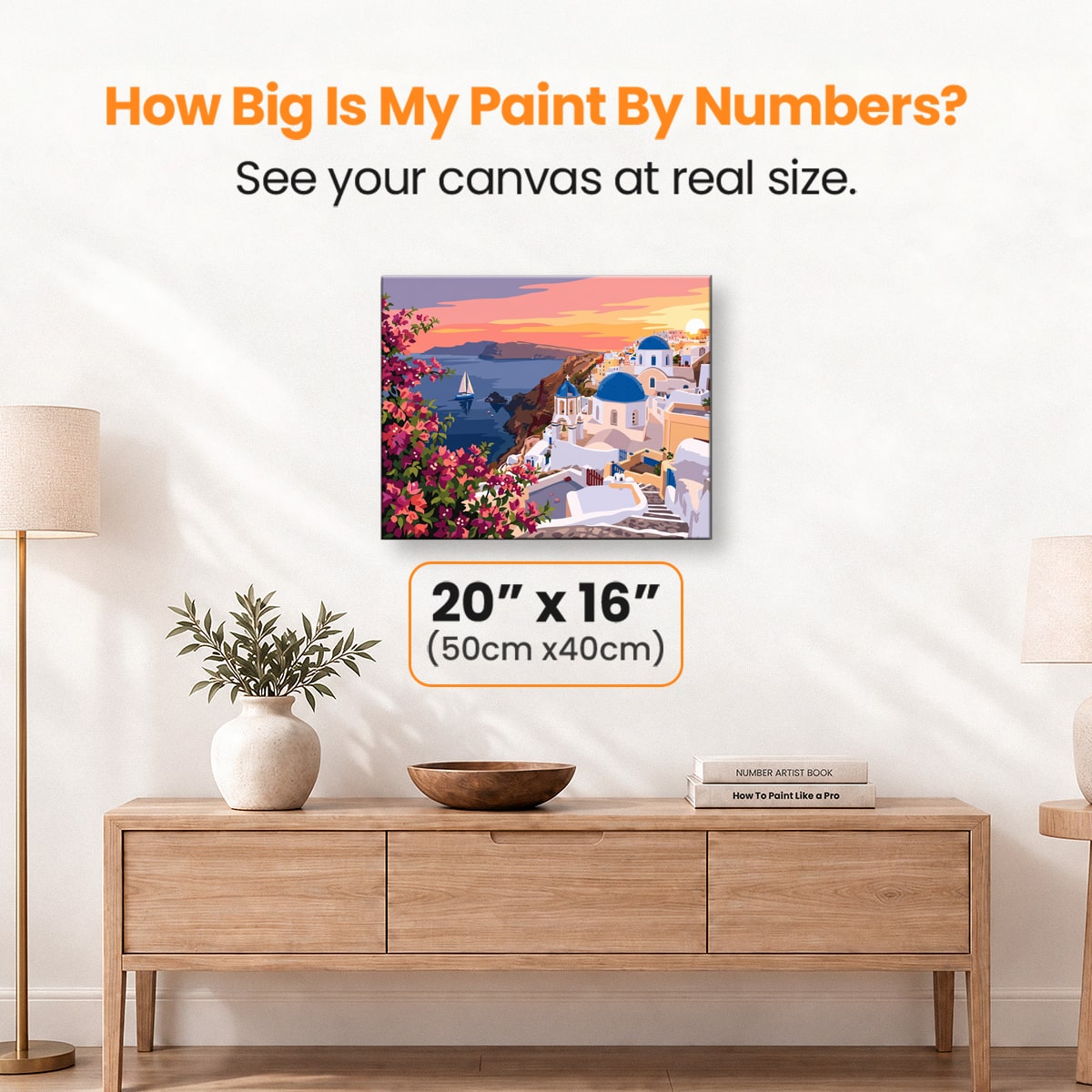 Oia Sunset Dreams - Number Artist Paint by Numbers Kits