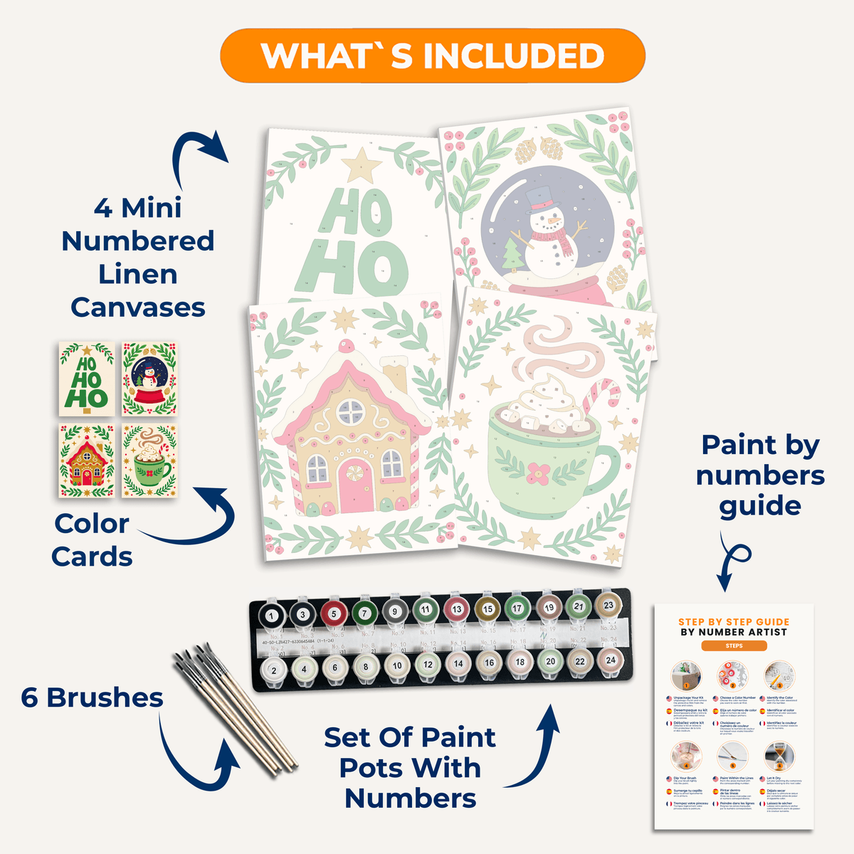 Ho Ho Ho - Number Artist Paint by Numbers Kits