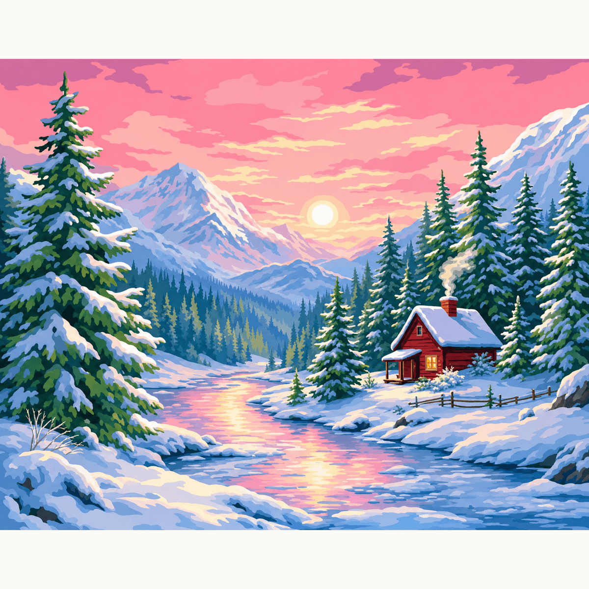 Peaceful Valley - Number Artist Paint by Numbers Kits