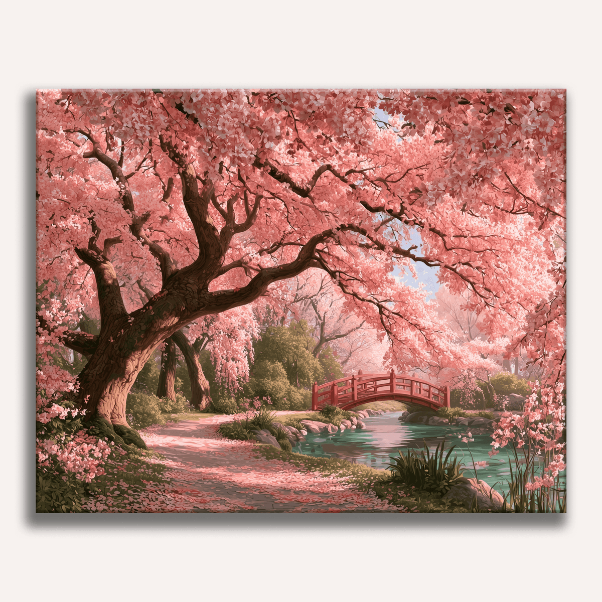 Divine Sakura Path - Number Artist Paint by Numbers Kits