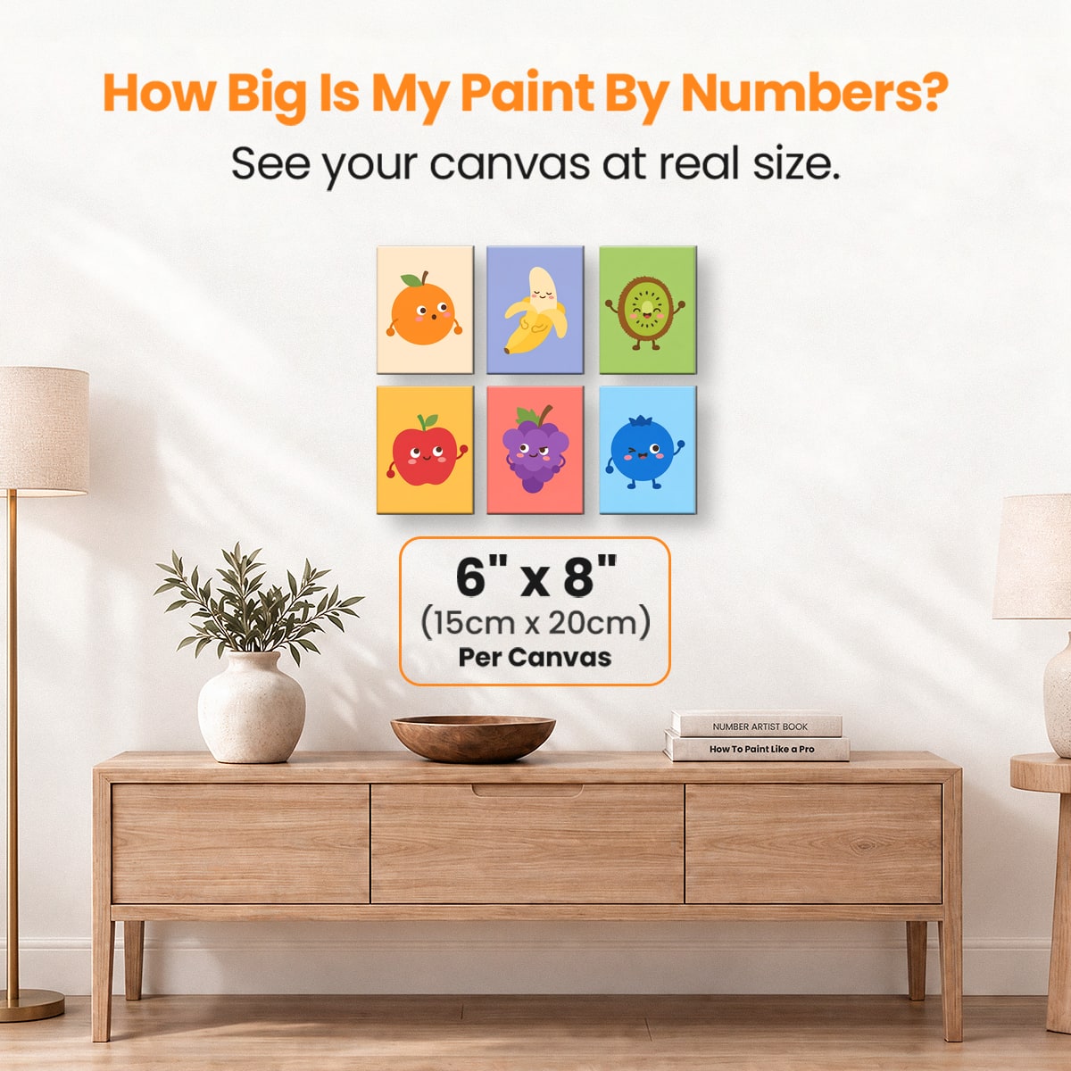 Fruit Friends - Number Artist Paint by Numbers Kits