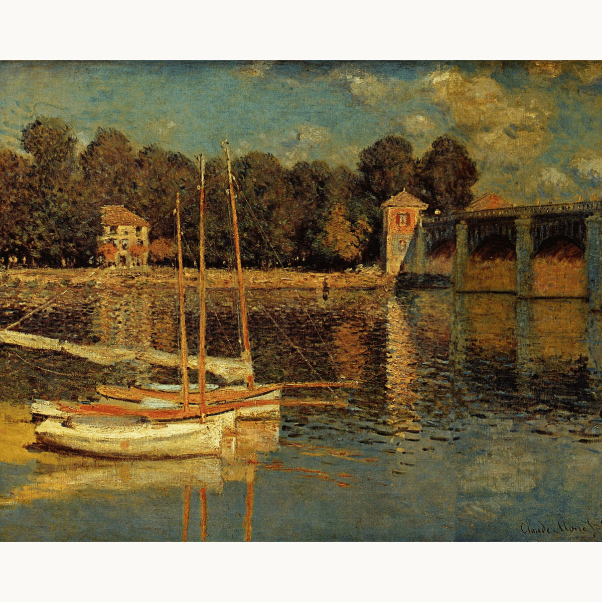 The Bridge at Argenteuil by Claude Monet - Number Artist Paint by Numbers Kits