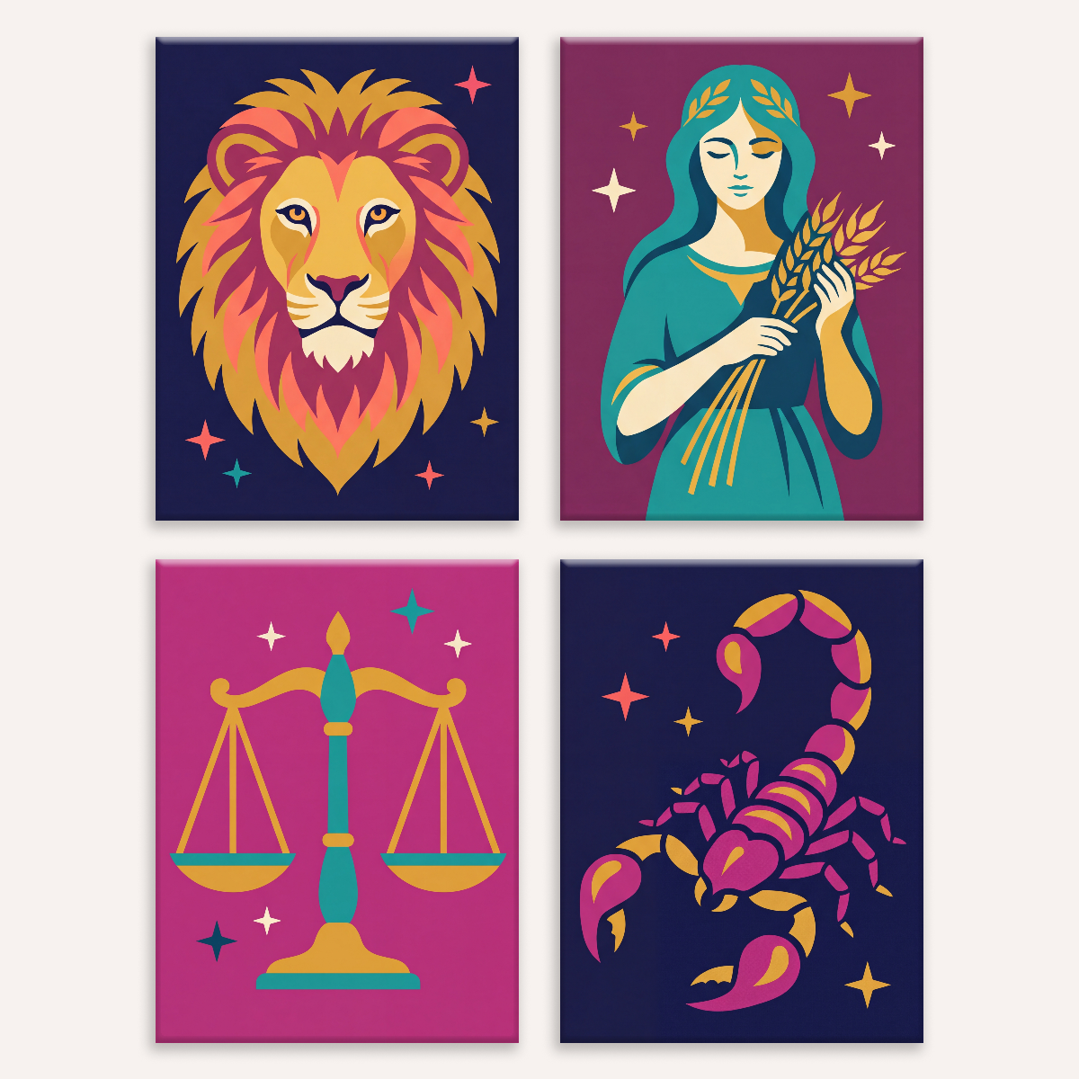 Zodiac Signs II - Number Artist Paint by Numbers Kits