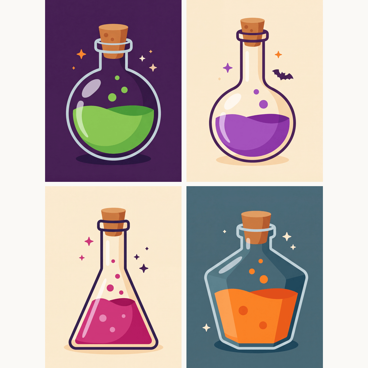 Mysterious Potions - Number Artist Paint by Numbers Kits