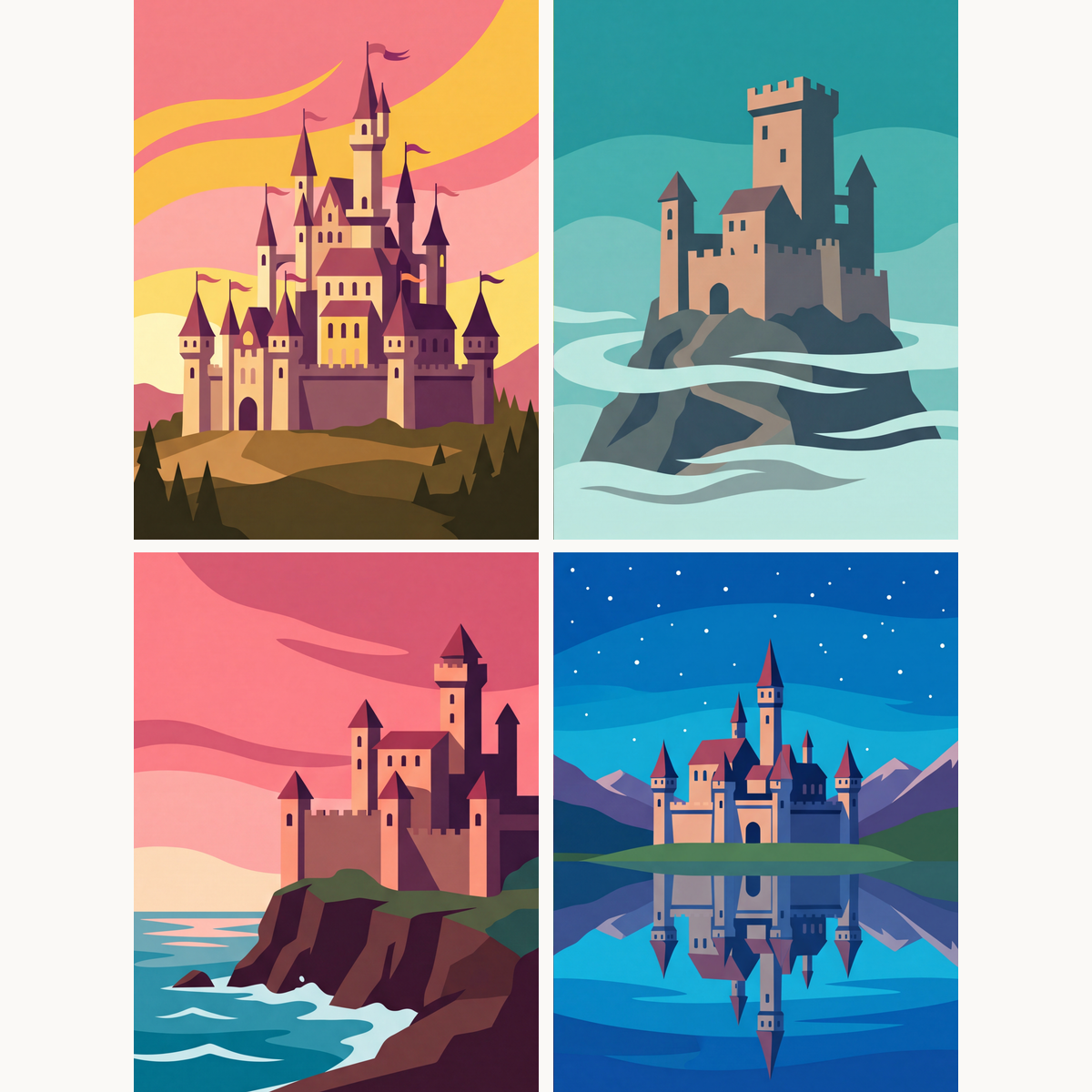 Kingdoms of Dreams - Number Artist Paint by Numbers Kits