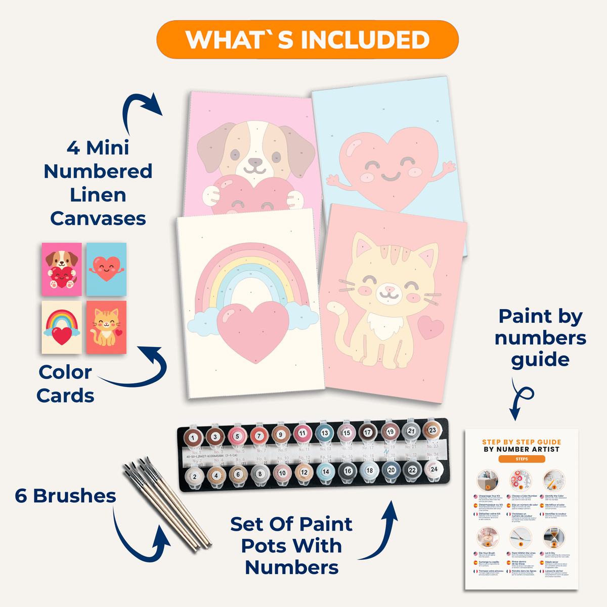 Loving Pets - Number Artist Paint by Numbers Kits