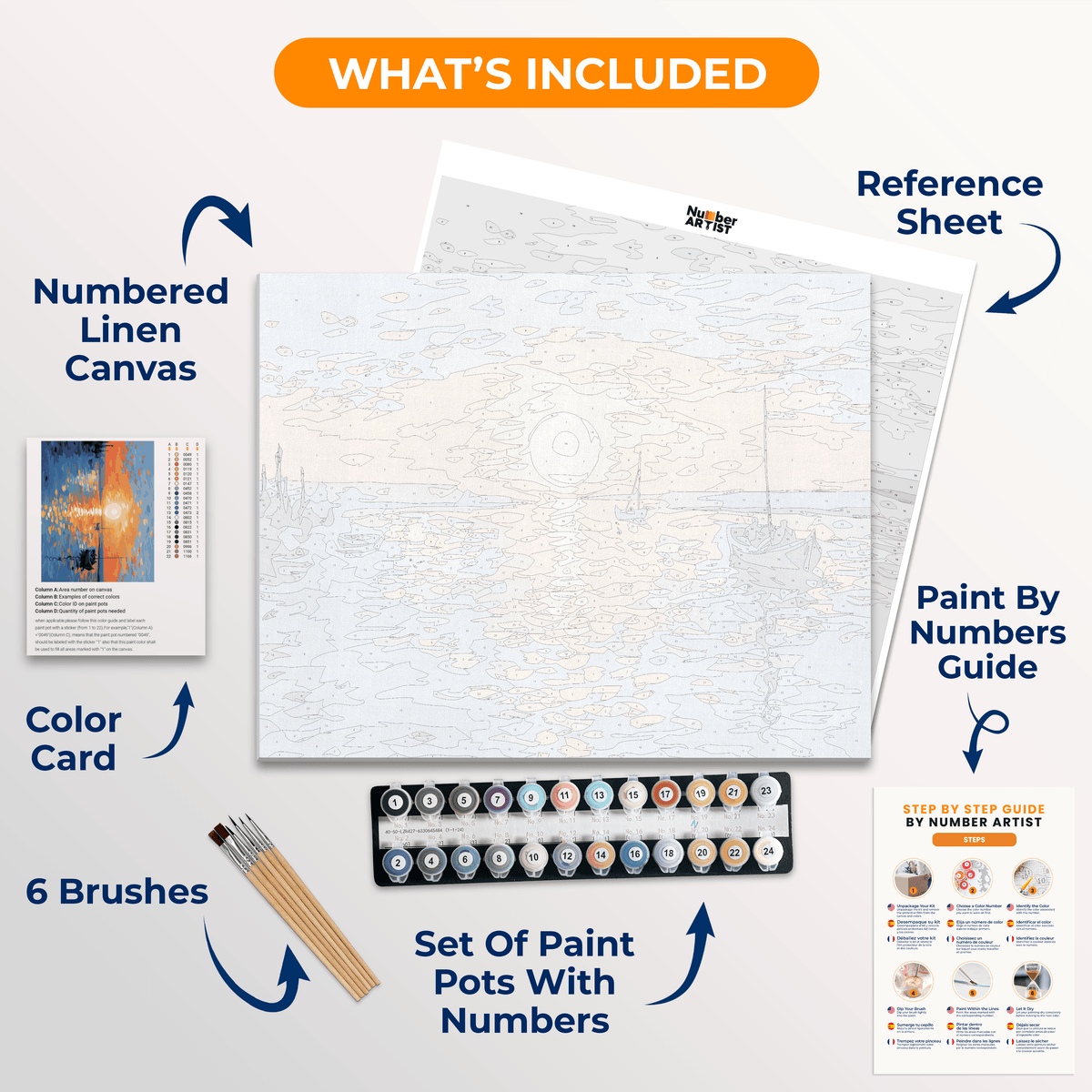 Impression Sunrise - Number Artist Paint by Numbers Kits