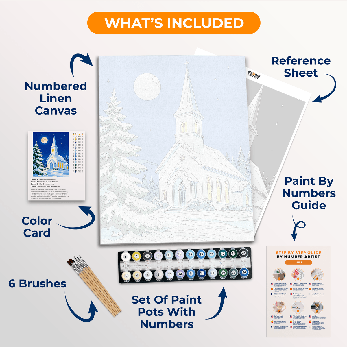 Midnight Peace - Number Artist Paint by Numbers Kits