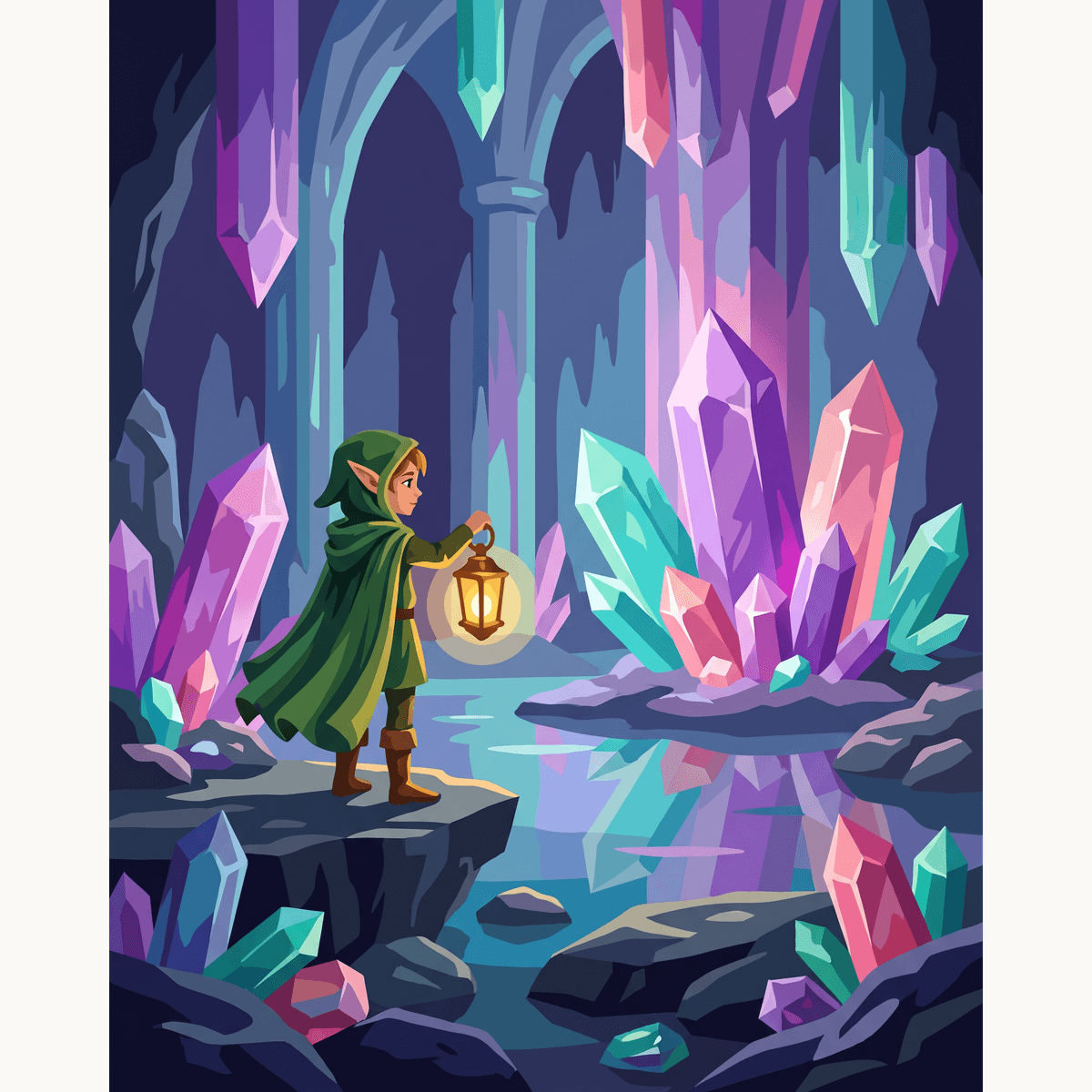 Crystal Cave Wonder - Number Artist Paint by Numbers Kits