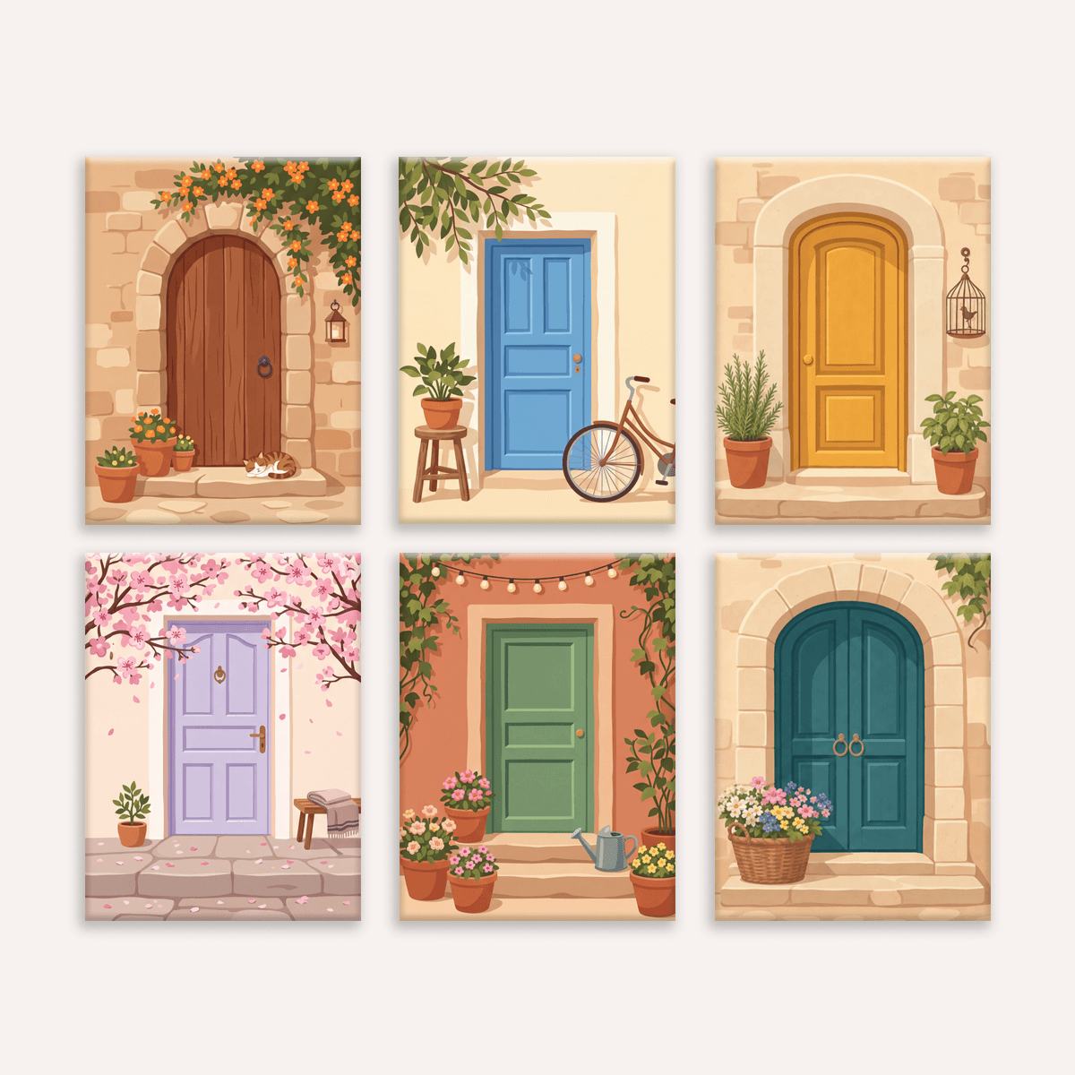 Doorstep Charm - Number Artist Paint by Numbers Kits