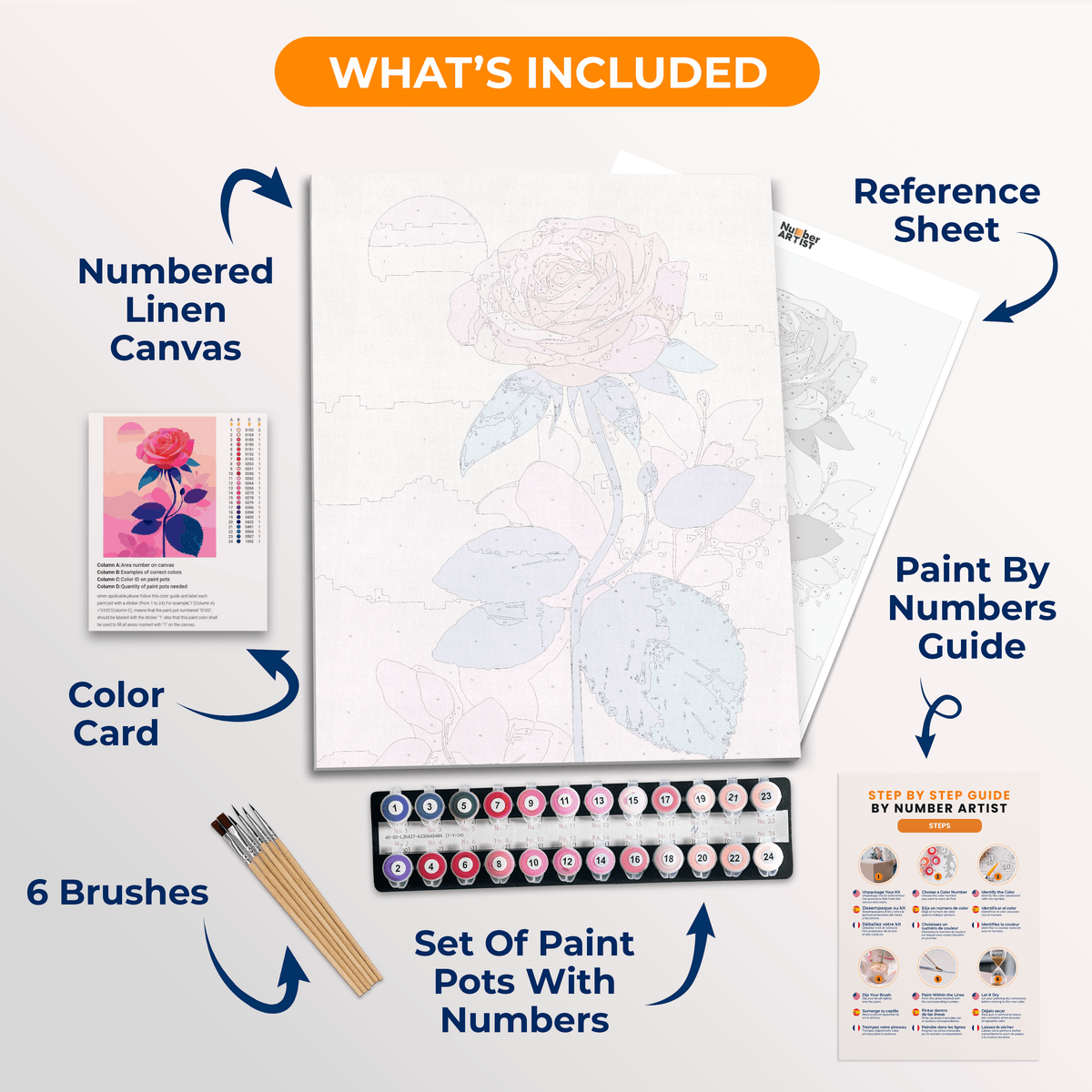 Lonely Rose - Number Artist Paint by Numbers Kits
