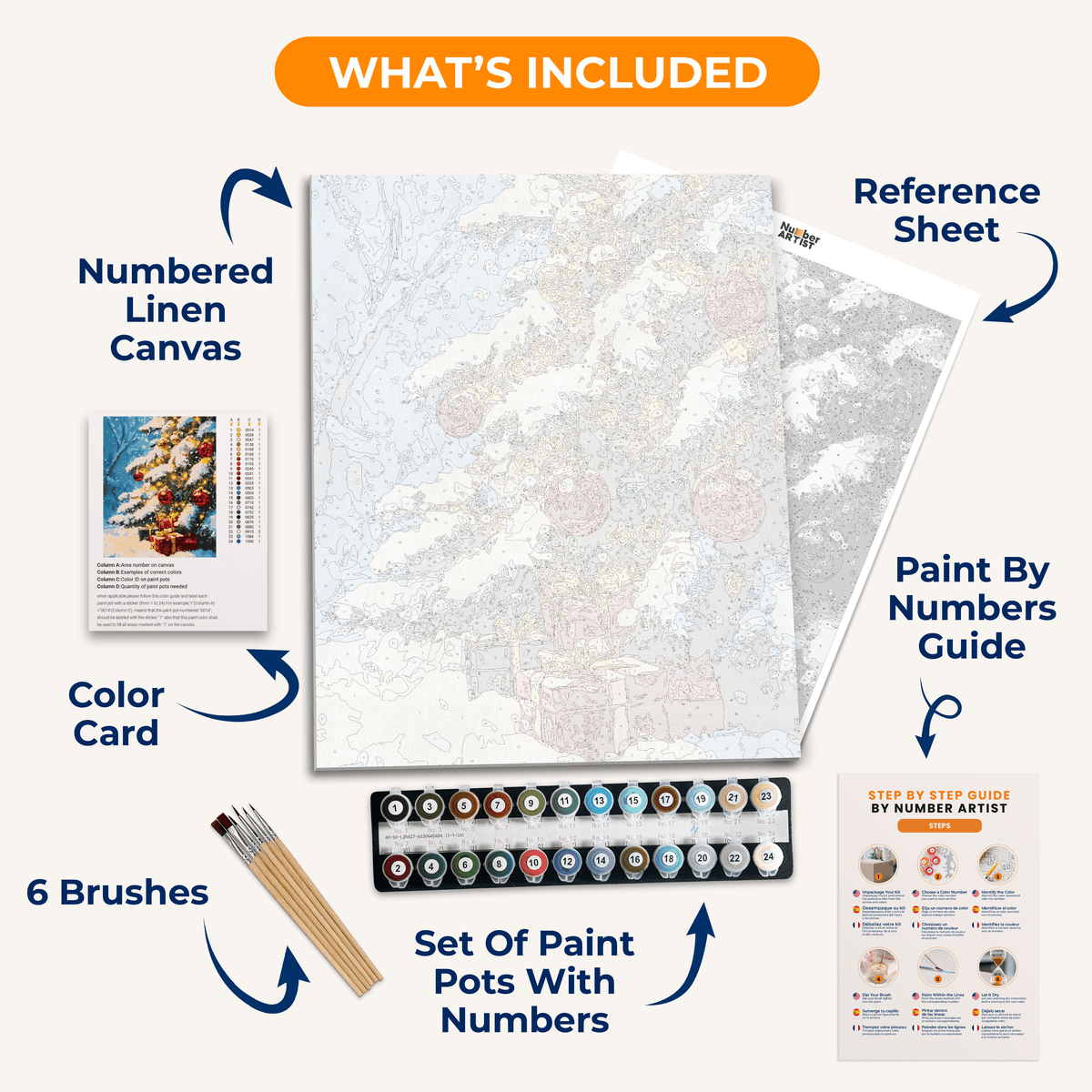 Gifts & Glow - Number Artist Paint by Numbers Kits