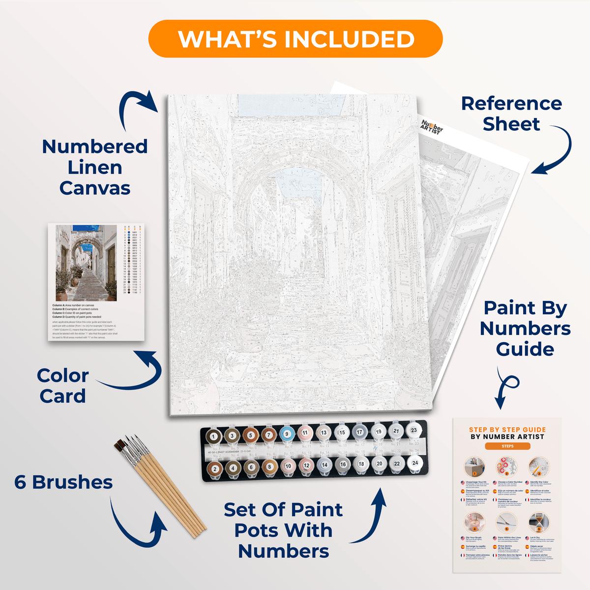 Cretan Alley - Number Artist Paint by Numbers Kits