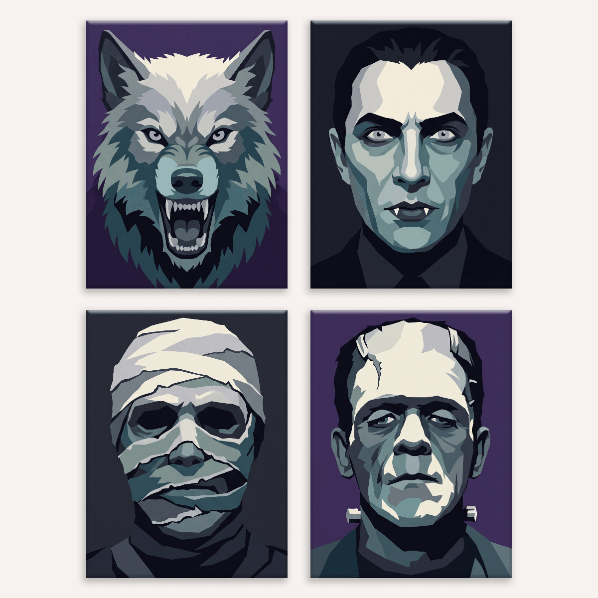 Classic Monsters - Number Artist Paint by Numbers Kits