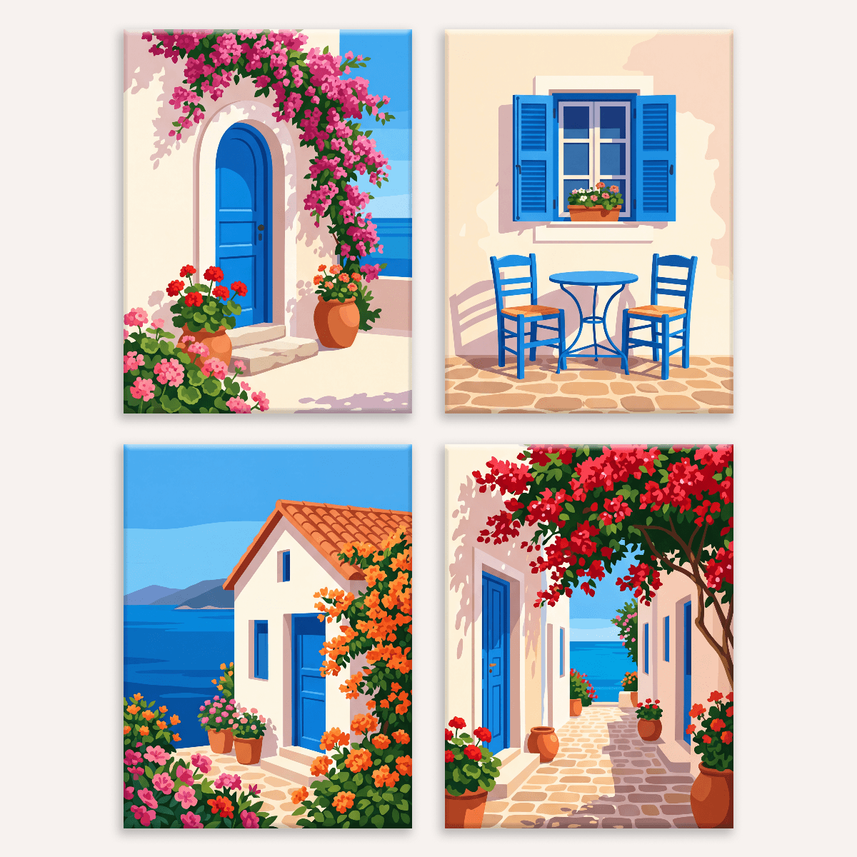 Greek Charm - Number Artist Paint by Numbers Kits