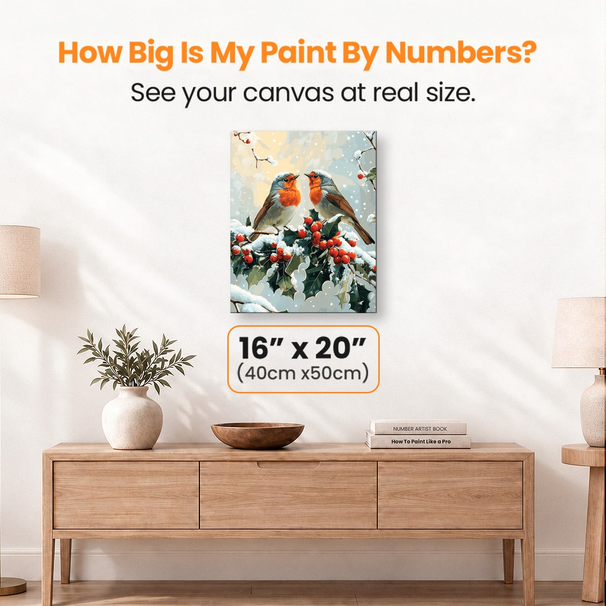 Robins in Love - Number Artist Paint by Numbers Kits