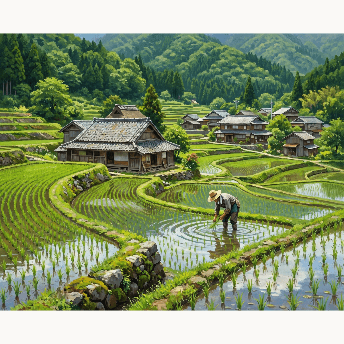 Rice Terraces - Number Artist Paint by Numbers Kits