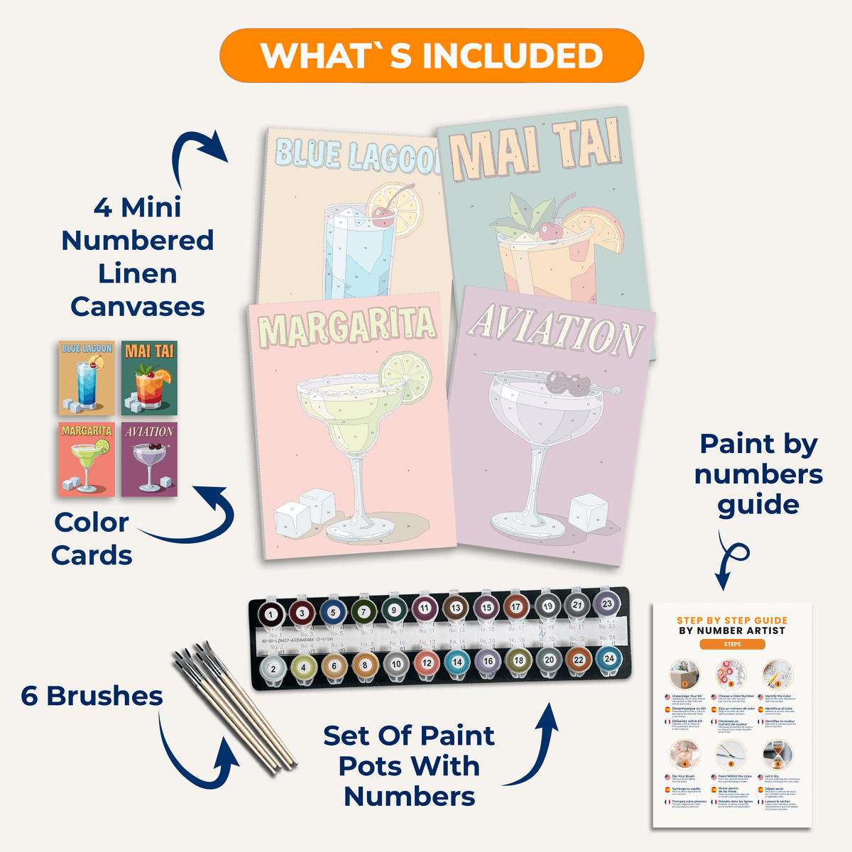Shaken and Stirred - Number Artist Paint by Numbers Kits