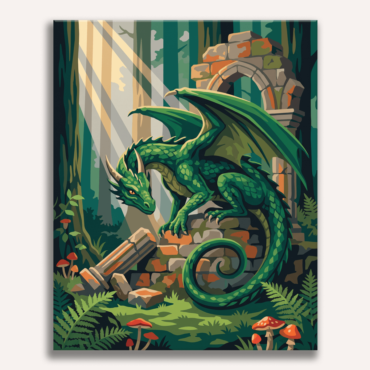 Ancient Guardian - Number Artist Paint by Numbers Kits