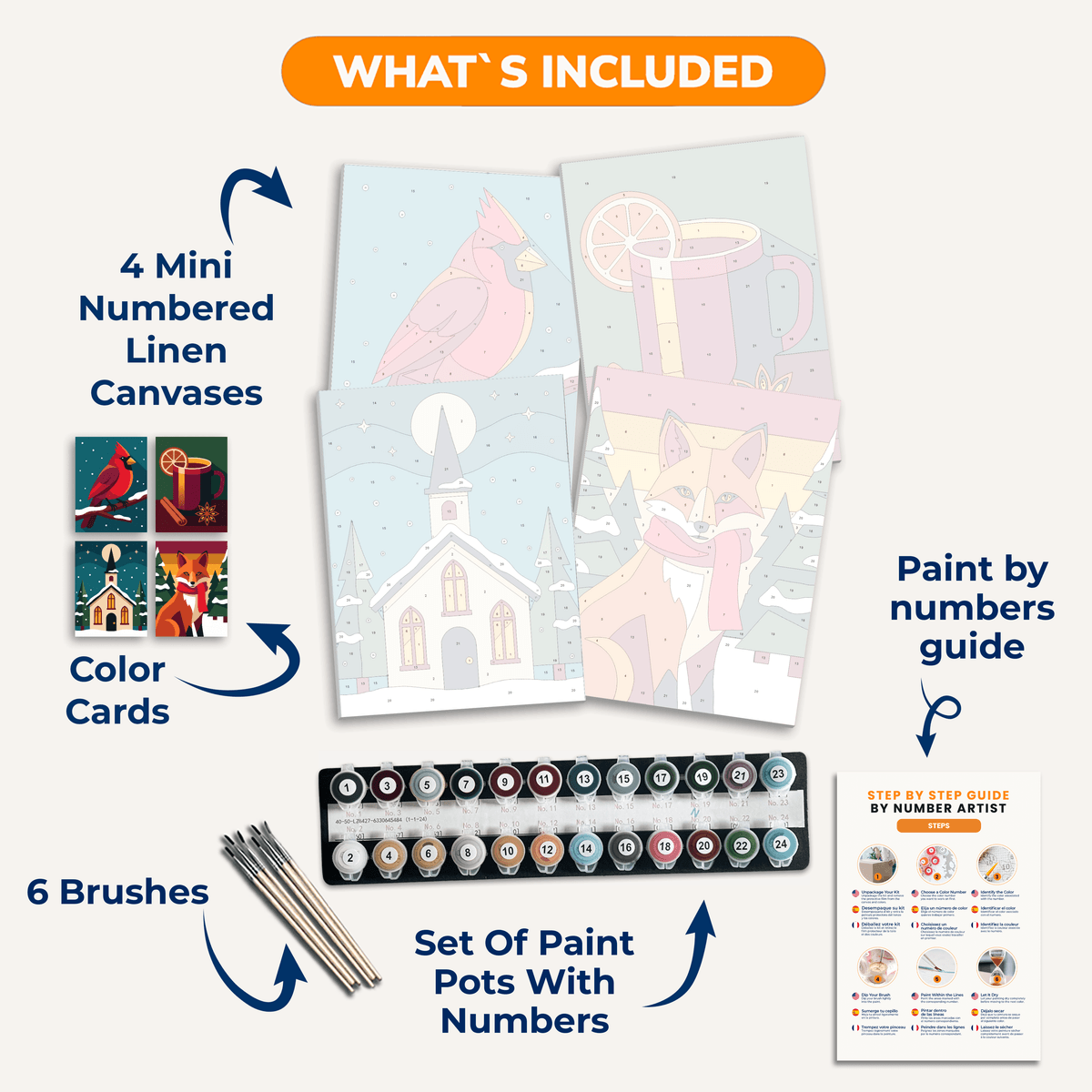 Winter Comfort - Number Artist Paint by Numbers Kits