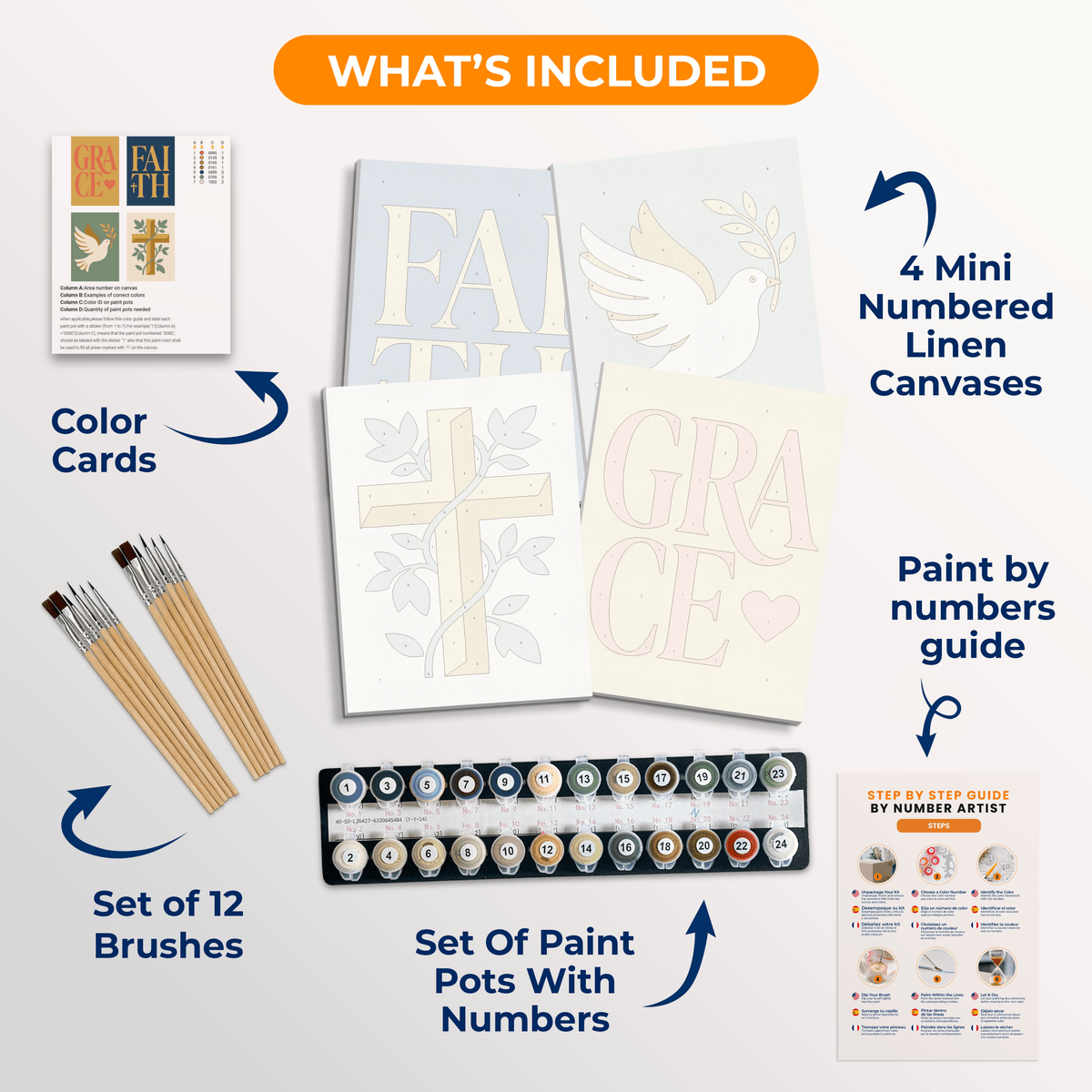 Faith and Grace - Number Artist Paint by Numbers Kits