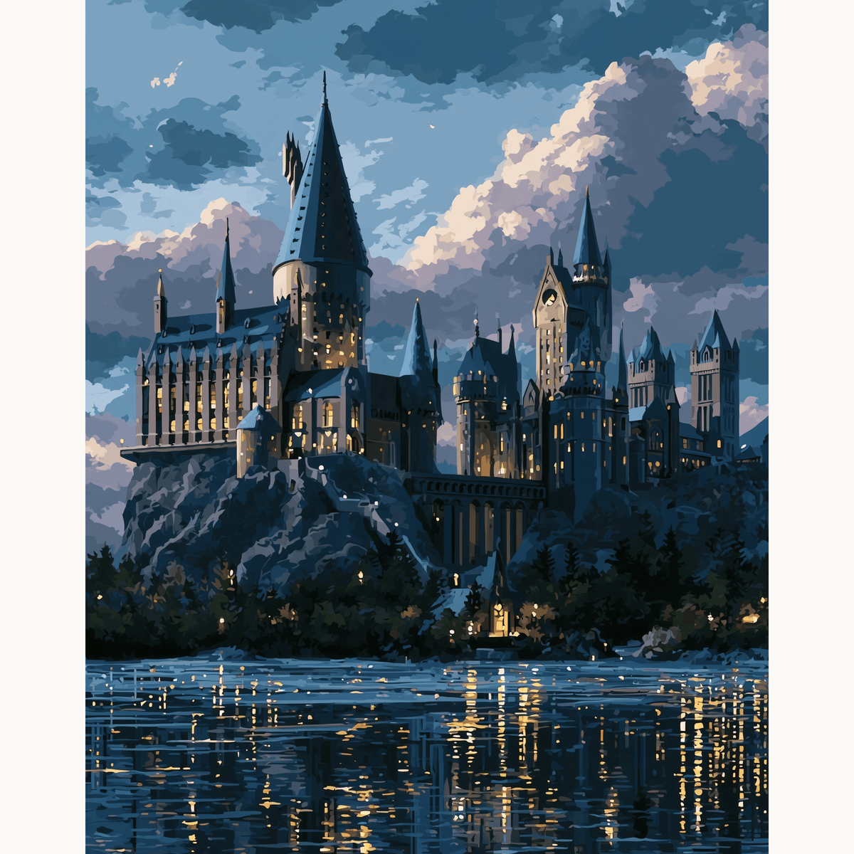 Castle Lights - Number Artist Paint by Numbers Kits