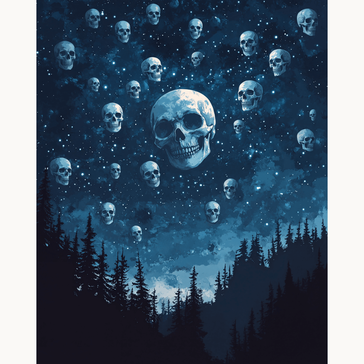 Skull Skies - Number Artist Paint by Numbers Kits
