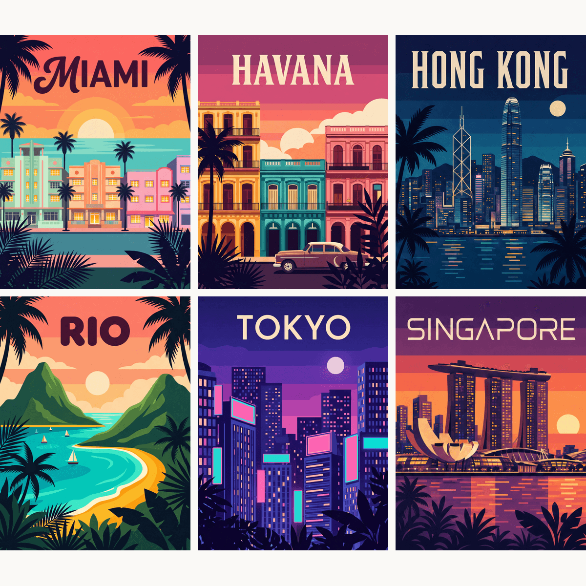 Passport Nights - Number Artist Paint by Numbers Kits